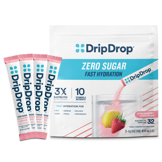 dripdrop-zero-sugar-strawberry-lemonade-electrolyte-powder-8-oz-sticks-32-count-h7 Zero_Strawberry_Lemonade_-_32ct_-_Transparent.png